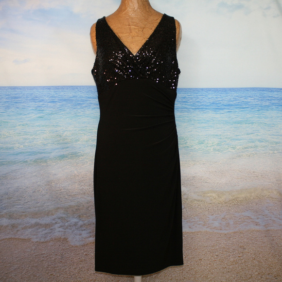 Lauren Ralph Lauren Dresses & Skirts - Lauren Ralph Lauren Black Sequin Cocktail Dress